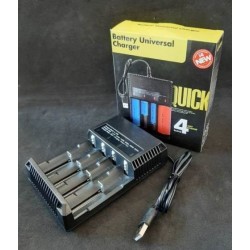 Заряджання для акумуляторів 16340, 14500, 18350, 18650, 26650, на 4 слоти